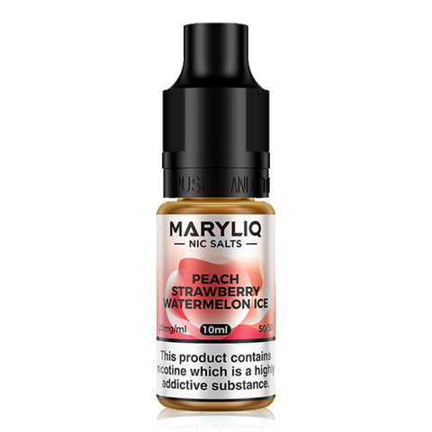 Peach Strawberry Watermelon Ice By Maryliq Nic salt