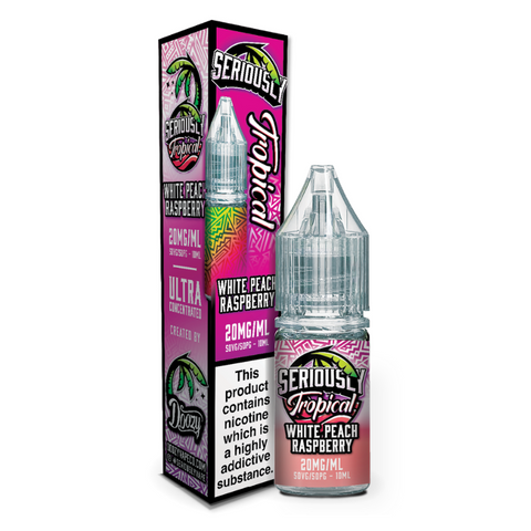 White Peach Raspberry By Seriously Tropical 10ml Nic Salt